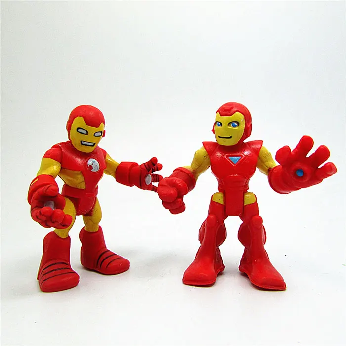 6 Hasbro Marvel Мстители Q версия Железный Человек Робот Тор Капитан Америка модель человека-паука кукла игрушка для детей подарок - Цвет: 6