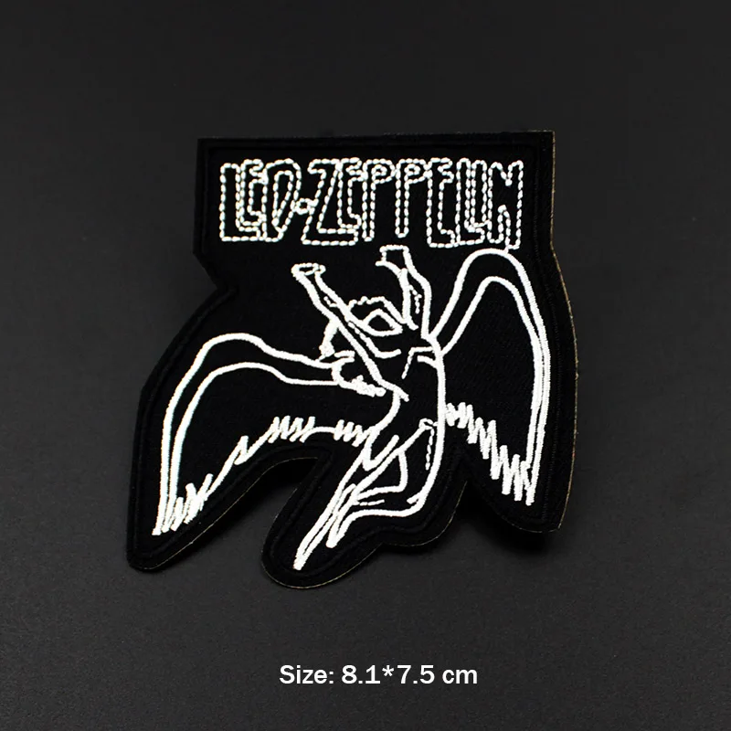 1 Pcs Черные значки ACDC панк Рок вышитая музыкальная группа Железный патч для одежды наклейки швейная аппликация для джинсов куртки - Цвет: 1 Pcs