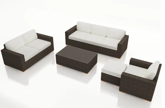 Лучший продавец алюминиевый комплект из 5 плетеных диванов патио и ротанга|wicker