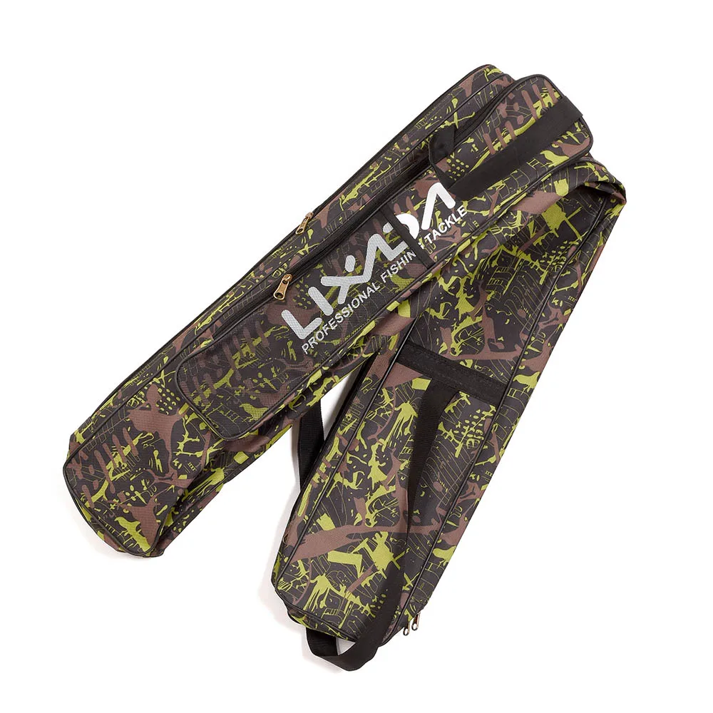 Lixada 120/150 см сумки для рыбалки складные двухслойные сумки для хранения удочек многофункциональные Наплечные сумки для рыбалки большая емкость рыболовные снасти