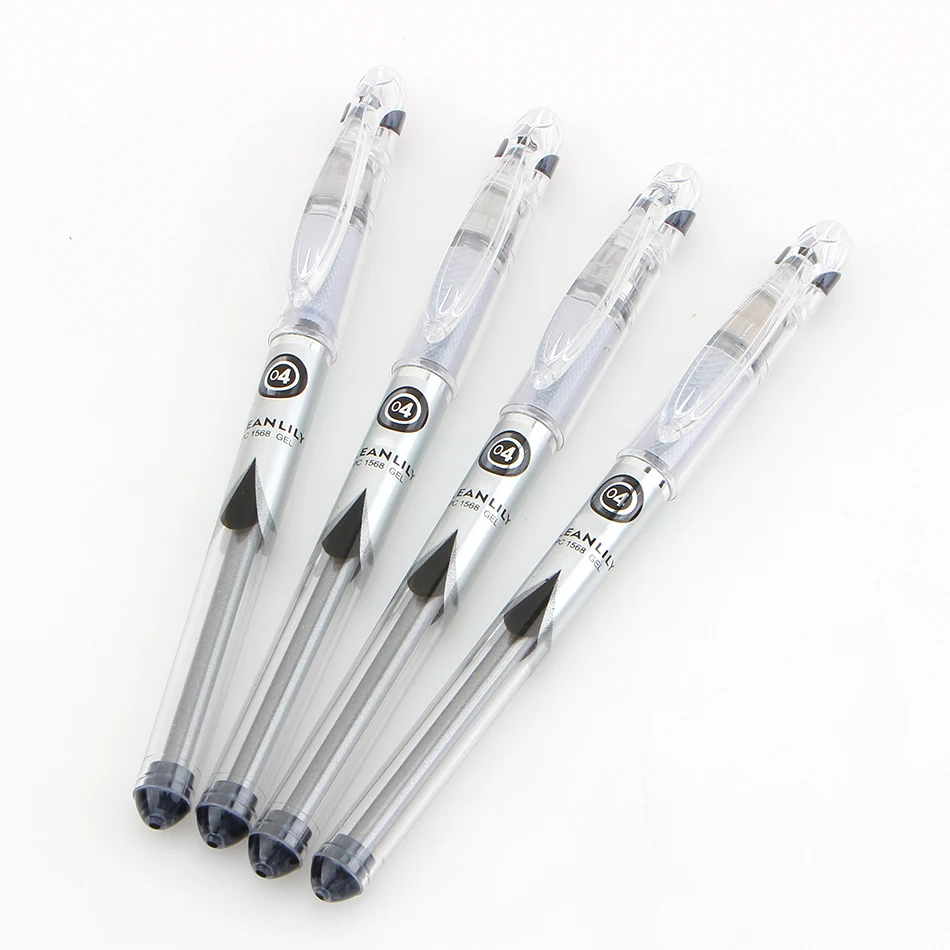 

12pcs/box Neutral pen carbon black business pen pen Imported ink All the fine point 0.4 mm free shipping