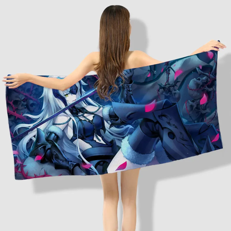 4 Аниме Манга "судьба" пляжное полотенце s банное полотенце 001 - Цвет: 4