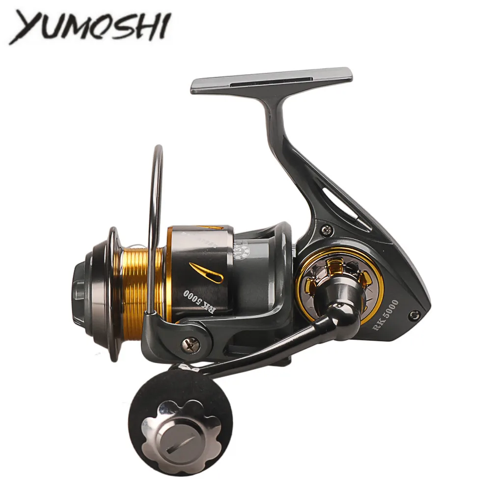 

Yumoshi RK 5000-9000 14BB 5.3:1 5.1:1 Full Metal + EVA Right/Left Handle Spinning Fishing Reel HAGANE GEAR Saltwater Lure Wheel