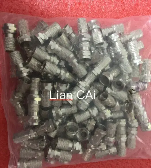 Бесплатная доставка разъем типа 75 5 F для цифрового кабеля ТВ коаксиальный штекер