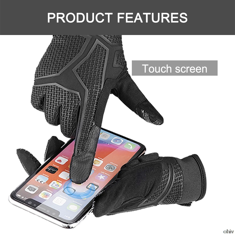 WOSAWE moto rcycle перчатки полный палец силиконовые Нескользящие перчатки moto rbike moto cross Guantes de moto luvas de moto cicleta Gant moto