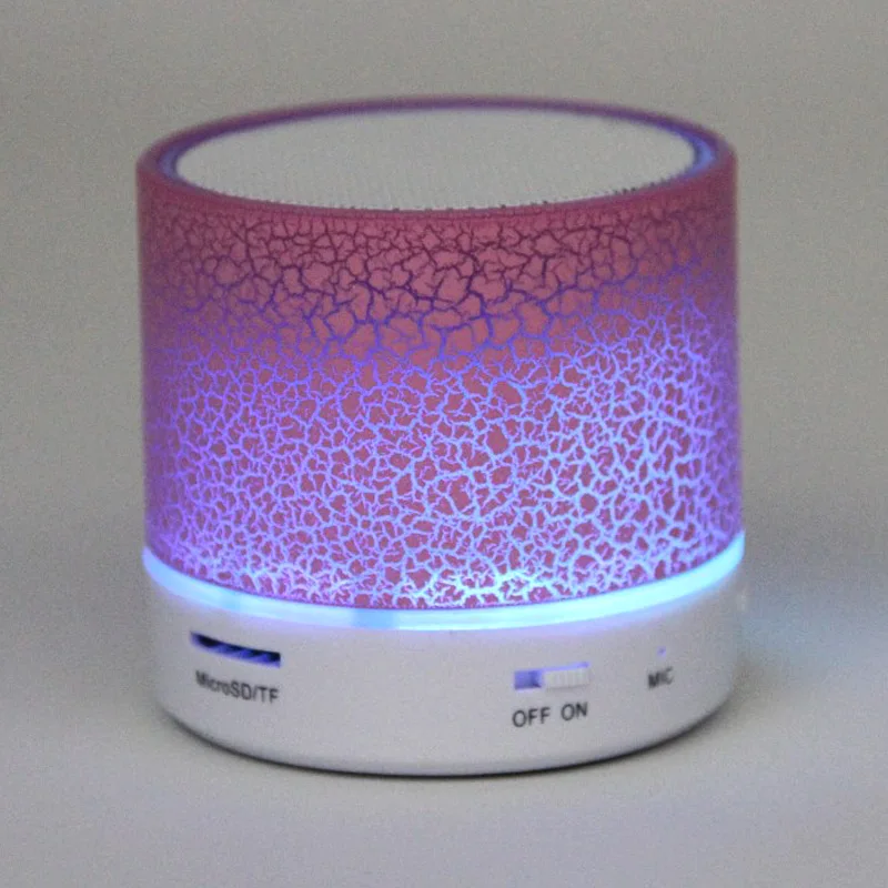 Портативные мини светодиодные bluetooth колонки беспроводной динамик без рук