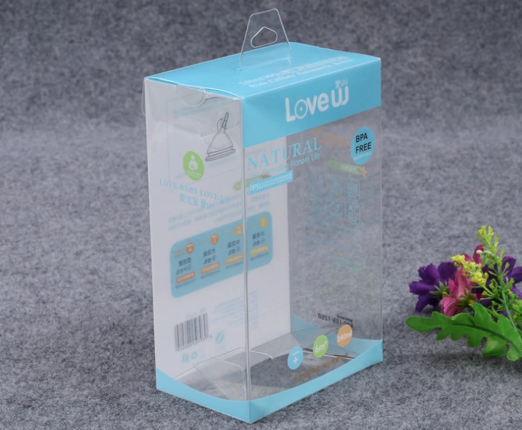 Полноцветная печатная прозрачная пластиковая упаковочная коробка для часов