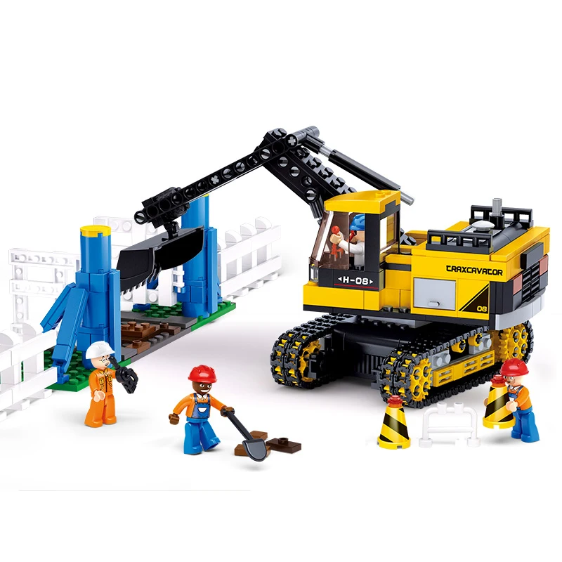 Sluban модель здания совместима с B0551 614 шт модели наборы Классические игрушки хобби