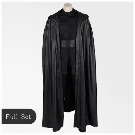 full set Фильм Звездные войны 9 подъем Скайуокера Kylo Ren Косплей Костюм Хэллоуин костюм для мужчин индивидуальный заказ - Цвет: full set