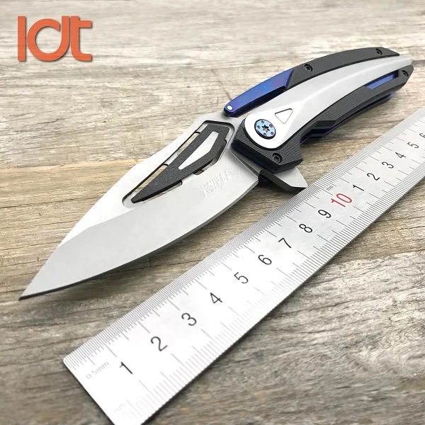 Grey Handle LDT 0999 складной нож 7Cr13Mov лезвие стали G10 Ручка шарикоподшипник ножи уличный карманный нож кемпинг выживания EDC инструменты - Цвет: Grey Handle