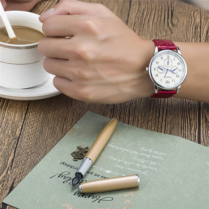 Мужские женские унисекс роскошные брендовые кварцевые часы модные ремни из