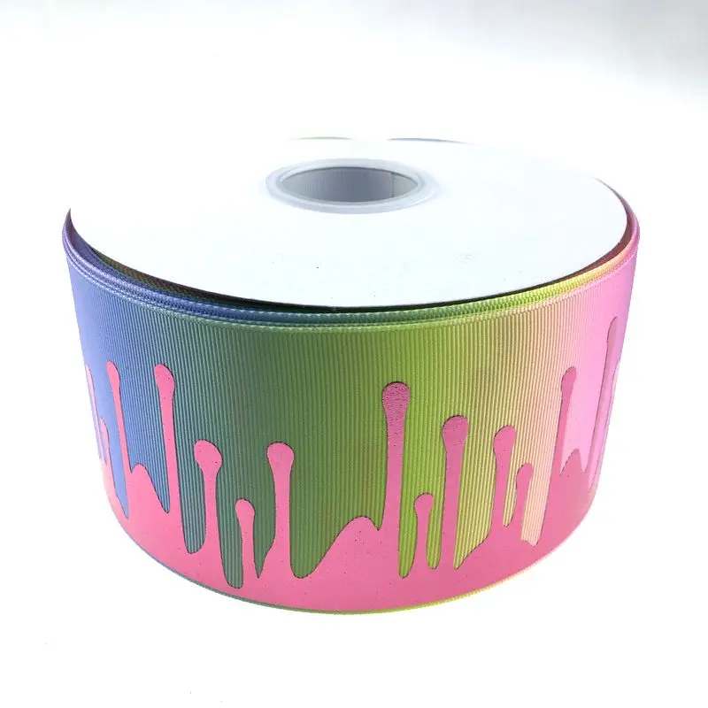 3 &quot75 мм розовая фольга краска голограмма с теплопередачей grosgrain лента