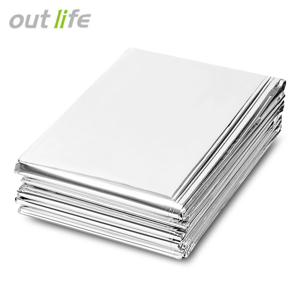 Outlife 210X140 см наружное аварийное спасательное тепловое одеяло майларовое