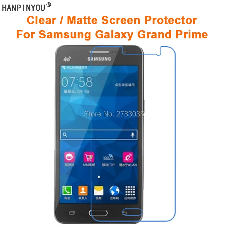 Для samsung Galaxy Grand Prime G530 прозрачная глянцевая/Антибликовая матовая защитная пленка