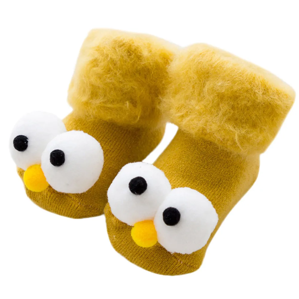 2018 new clothing Cartoon Fluffy Long Eyes Newborn Baby Girls Boys Anti-Slip Socks Slipper Shoes Boots kids clothes sports #WS | Детская