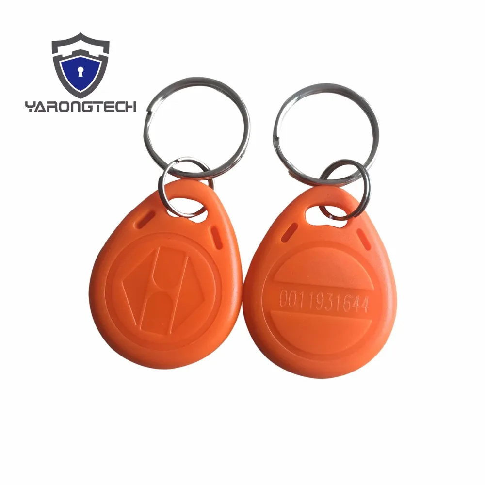 Водонепроницаемый оранжевый RFID-брелок, 125 кГц, LF TK4100 EM4100 ABS, 100 шт.