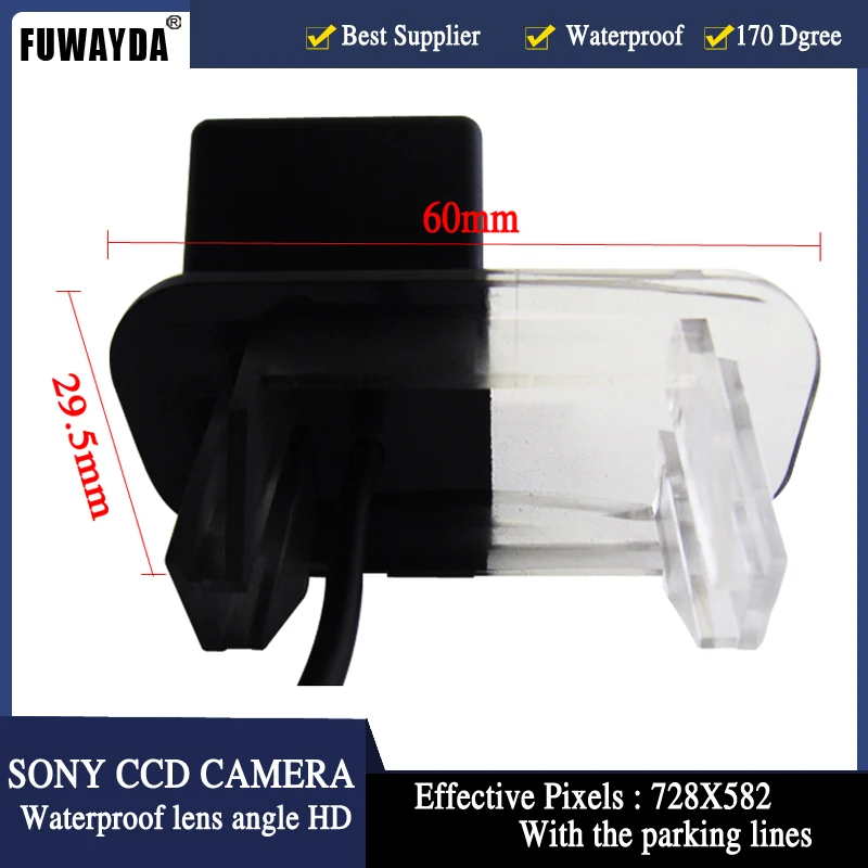 FUWAYDA HD CCD Chip Car Rear View REVERSE Mirror Image With Guide Line CAMERA for Mercedes-Benz B200 A-class W169 B-Class T245 | Автомобили