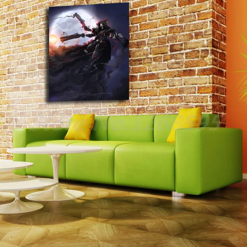 Reaper Death Blossom Overwatchs Art Wallpaper Canvas Posters Prints Wall Painting Decorative Picture Modern Home Decoration | Дом и сад