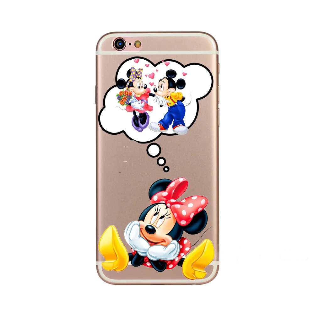 For iPhone 6 6s Phone Case Cover Cute Cartoon Cat Dog Unicorn Panda Tigher Mickey Minnie Fundas | Мобильные телефоны и