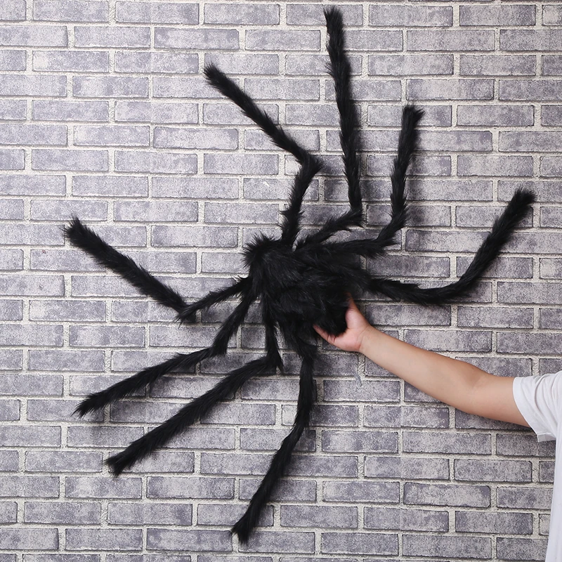 Decoración de Halloween Horror 150 cm juguete araña peluche gran tamaño para fiesta Casa decoración Hallowee | Дом и сад