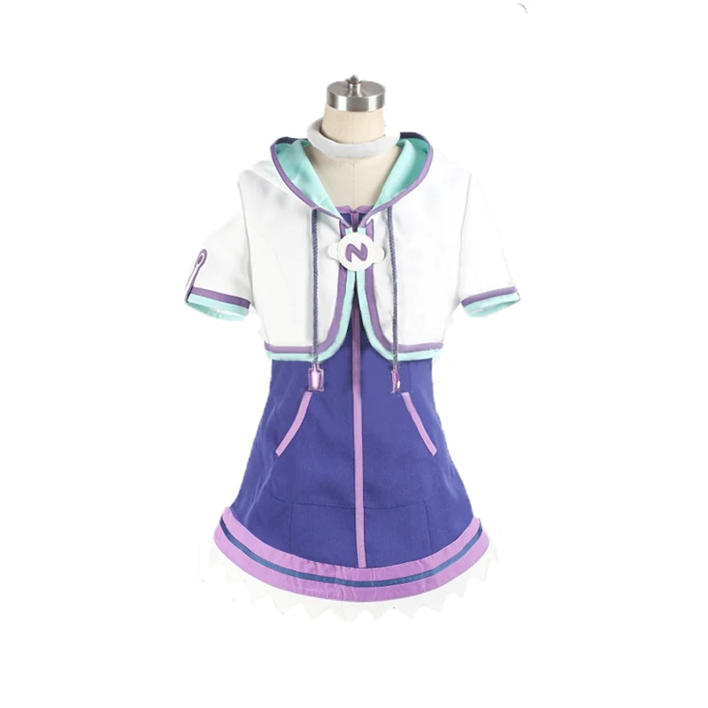 Нептун Hyperdimension Neptunia Косплэй костюм костюмы для хеллоуина наряд пальто + юбка Nekc