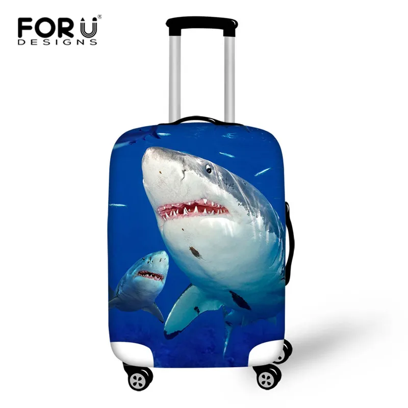 FORUDESIGNS/с изображение акулы или динозавра путешествия защитный чехол на чемодан