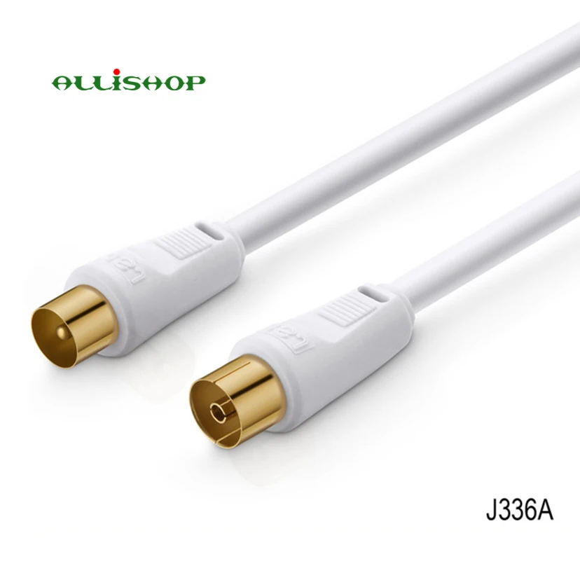 ALLiSHOP HD телевизионные антенны кабель 75 Ом ТВ 9,5 мм коаксиальный кабель Премиум коаксиальный разъем для DVB-T и DVB-T2, радио