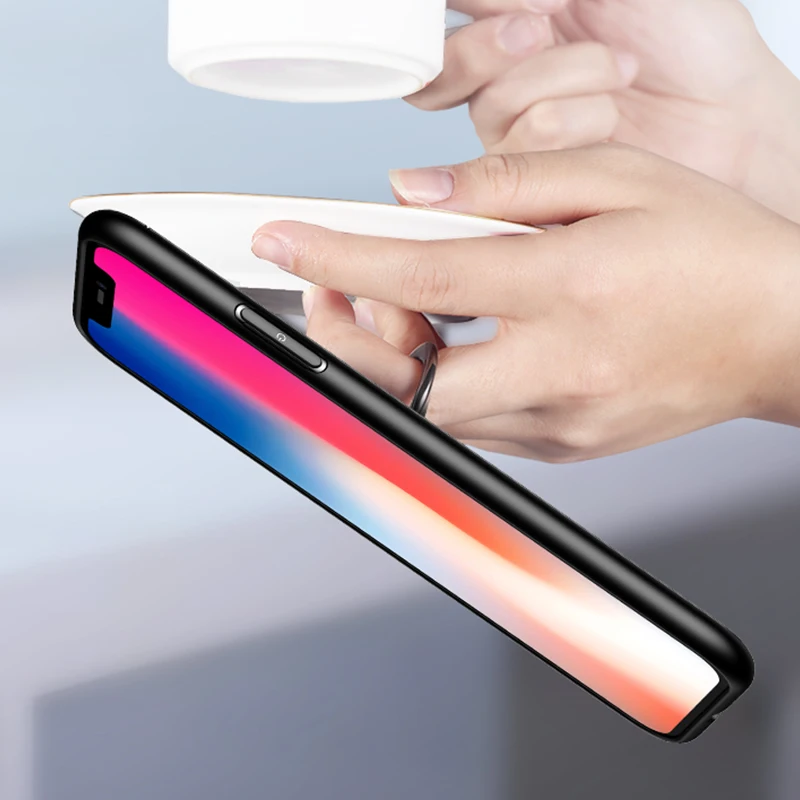 Чехол Toraise для iPhone X роскошный металлический кольцевой кронштейн силиконовый
