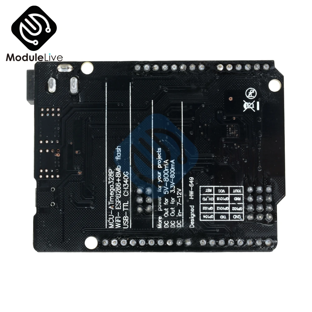 USB флеш память для Arduino WeMos NodeMCU 7 12 В постоянного тока UNO R3 ATmega328P + WIFI ESP8266 32 Мб