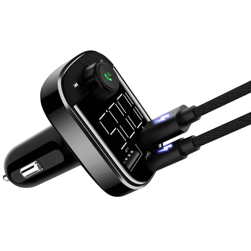 FM трансмиттер с Bluetooth автомобильное зарядное устройство адаптер радио