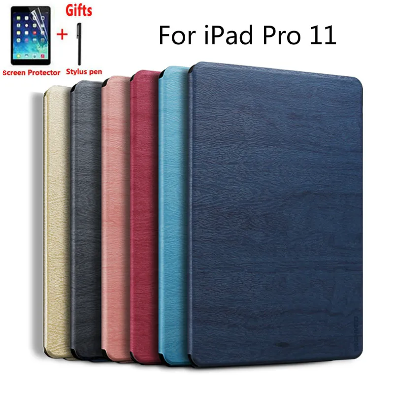 Деревянные магнитные с рисунком Чехол для IPad Pro 11 Чехлы модель A1980 A2013 A1934 A1979 Флип Стенд Обложка Smart Auto Sleep Wake Up Чехол