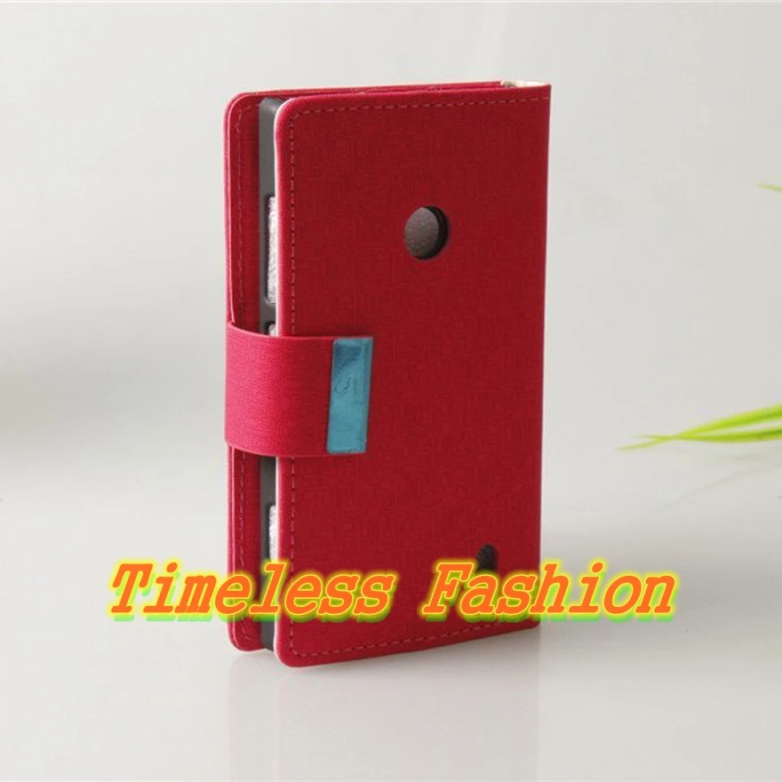 Free Shipping Luxury Pu Leather Magnetic Wallet Pouch Flip Case Cover For NOKIA Lumia 520 Mobile Phone Cases |