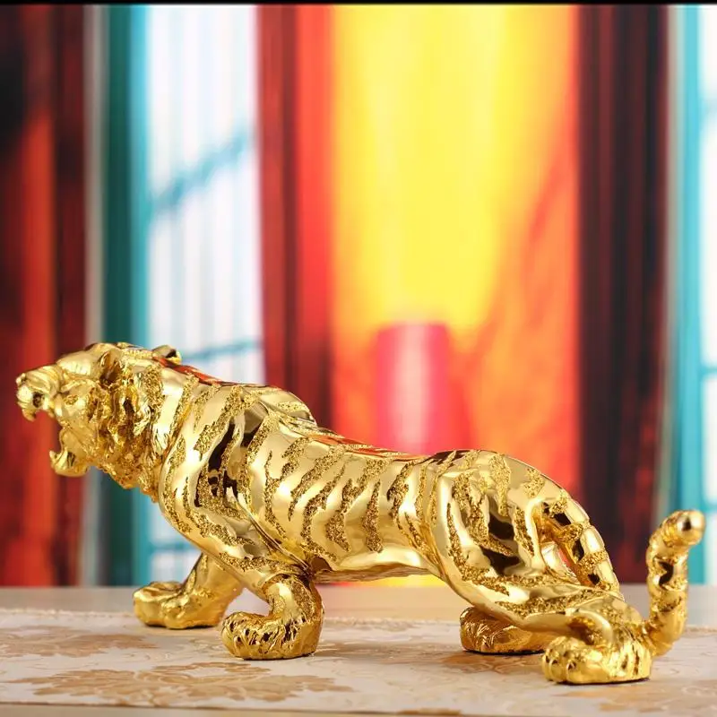 Скульптура Тигра статуя для бизнеса подарки на удачу ремесла гостиной офиса