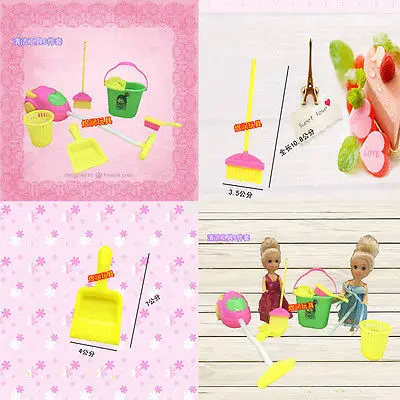 6 шт./компл. домашнего интерьера забавные пылесос для уборки набор со щеткой