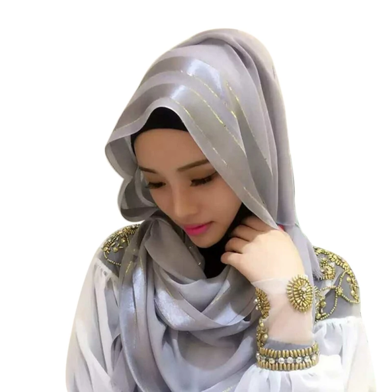 * Женский хиджаб летний тюрбан Изысканный Хлопок мусульманский платок женский