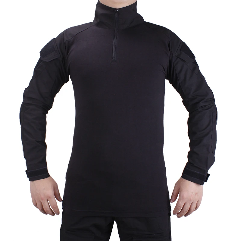 Охотничья камуфляжная BDU черная Боевая форма рубашка met Broek en локти и наколенники