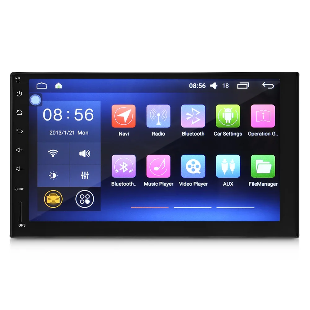 2 Din Автомагнитолы gps навигации Android 6 0 автомобиль аудио плеер Сенсорный экран