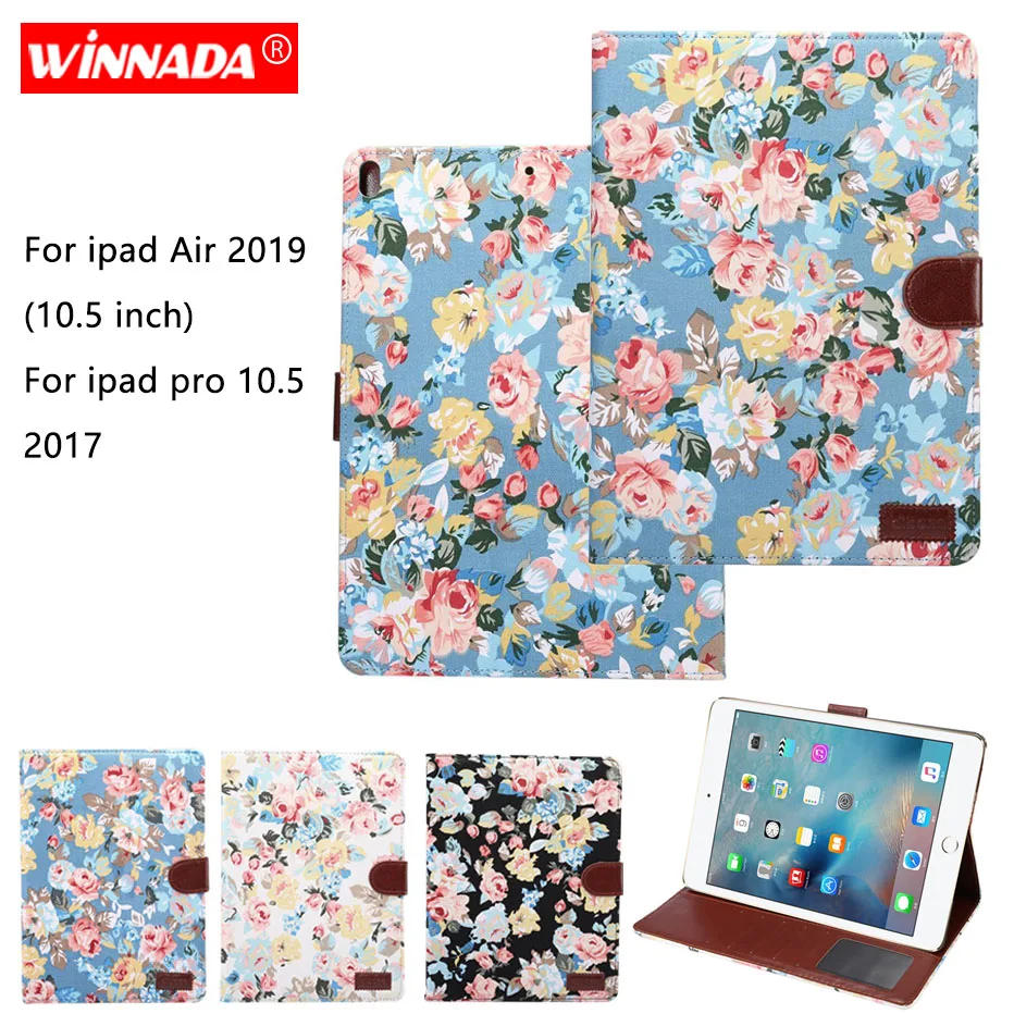 Чехол для планшета Apple iPad Air 10,5 дюймов цветочная ткань Капа Пряжка coque слоты для карт чехол для Apple iPad Pro 10,5