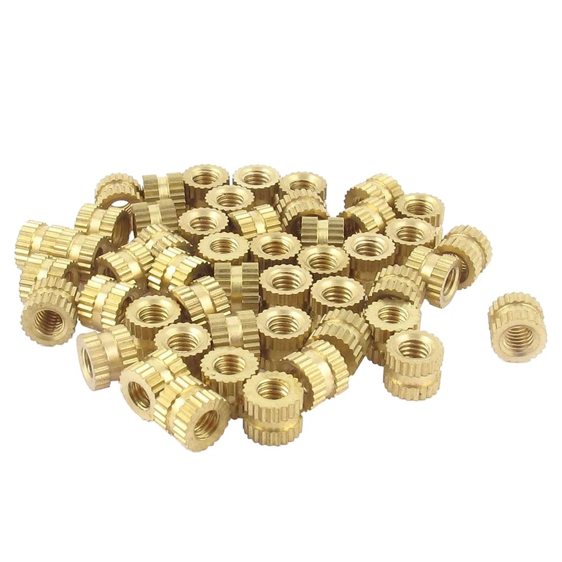 LHLL-10Pcs Injection Molding Brass Thread Knurled Inserts Nuts 3mm x 5mm 4mm | Обустройство дома