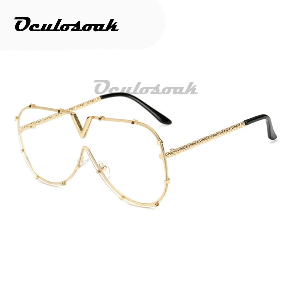 Горячее новое поступление V большие солнцезащитные очки женские брендовые