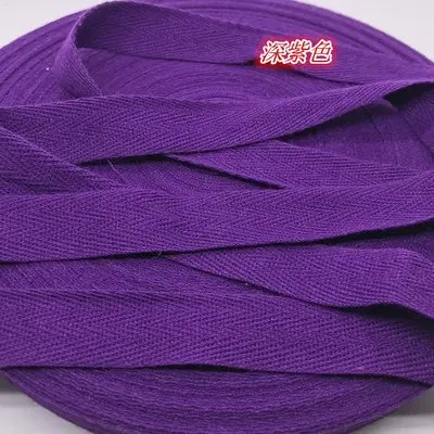 31 Dark purple 3/8 ''10 мм 20 мм хлопковая лента Hserringbone лента для волос бант вечерние Рождественские Свадебные украшения Швейное Ремесло «сделай сам» 5 метров - Цвет: 31 Dark purple