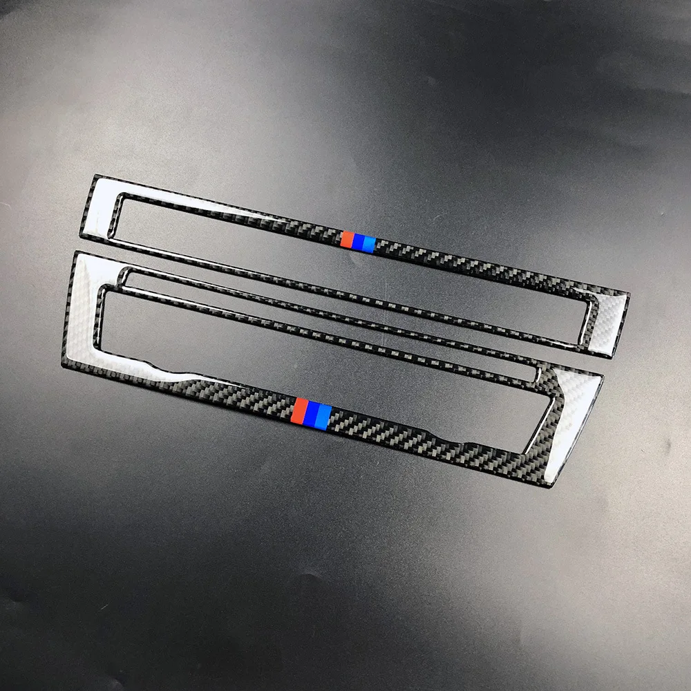 

For BMW 5 series F10 2011-2017 carbon fiber CD control panel Frame stickers outlet modification Car styling Interior accessories