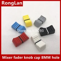 bellamixer fader knob cap word shouted hole width 8mm red and blue and yellow lime 50pcslot