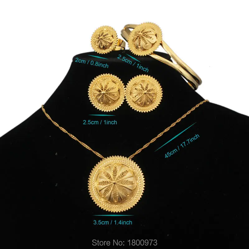 5 шт. Женский комплект ювелирных украшений в эфиопском стиле|jewelry sets for women|elegant jewelry