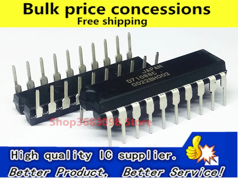 

Free Shipping 5pcs D71088C-10 D71088C UPD71088C D71088 DIP-20 IC