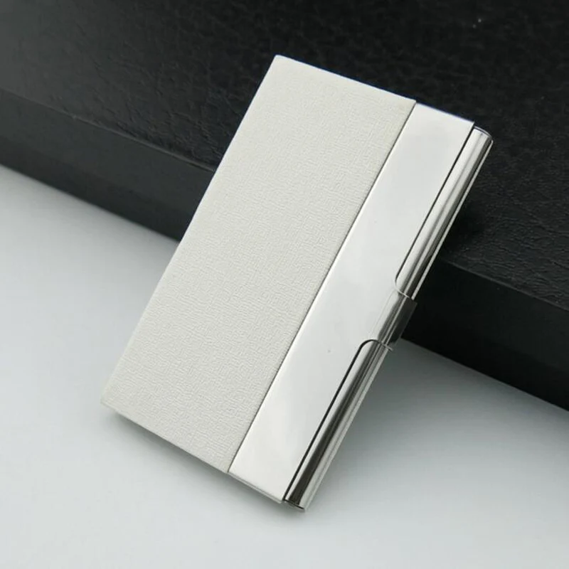 Модный держатель для кредитных карт портативный тонкий стальной чехол визитных