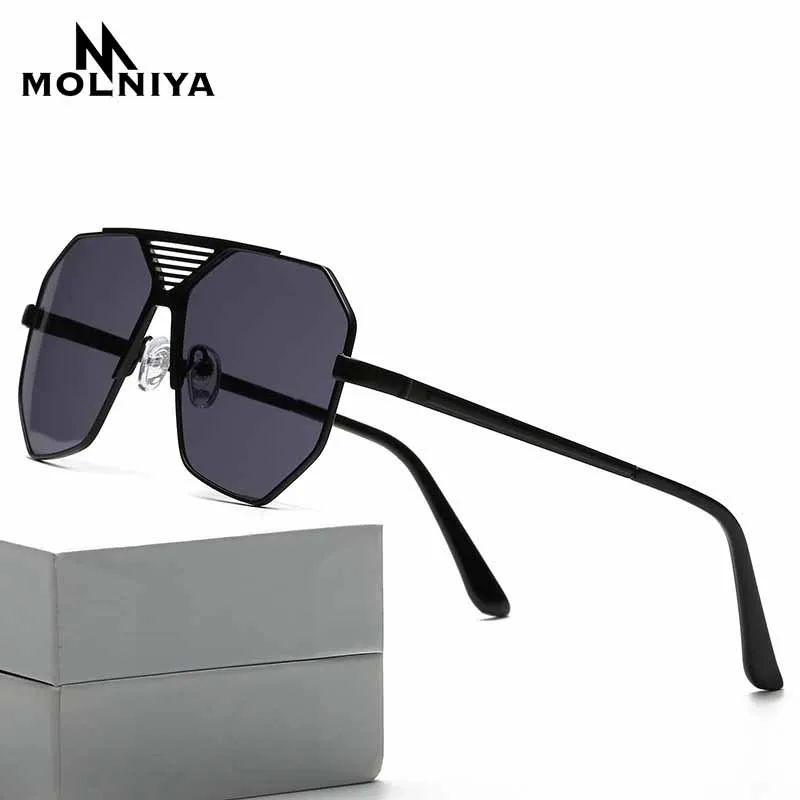 Классические мужские солнцезащитные очки в стиле ретро с Полой Металлической