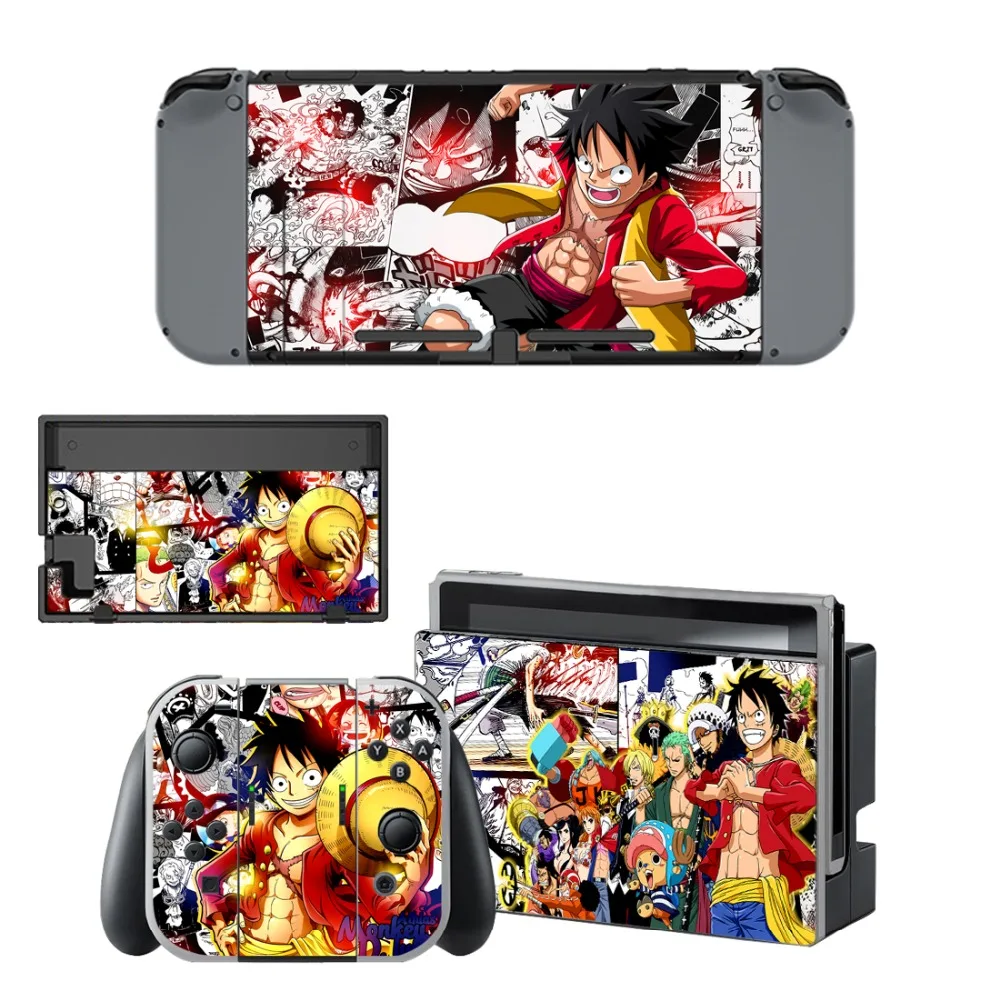 Аниме One Piece Luffy Skin Sticker vinyl для NintendoSwitch консоли Nintendo Switch NS и контроллера Joy