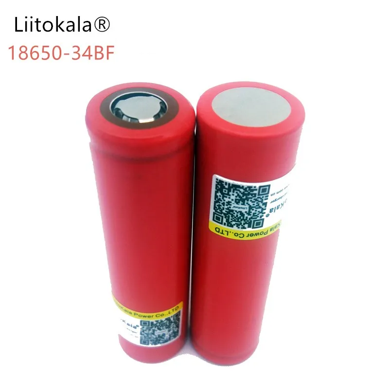 2018 4 шт./лот NCR18650BF Liitokala 3 6 В 3400 мАч Оригинальная 18650 аккумуляторная батарея