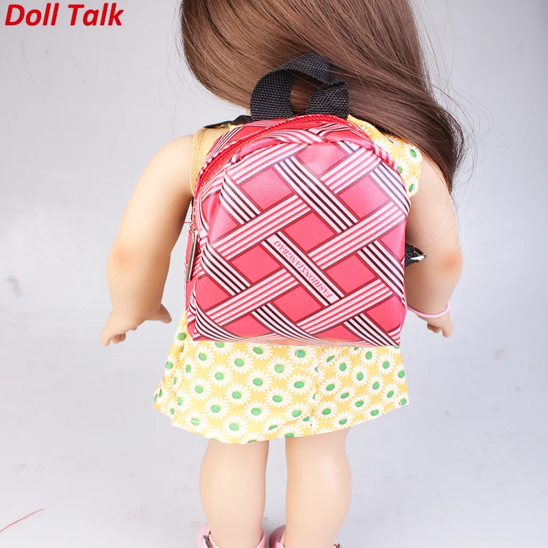DollTalk, милая модная американская кукольная сумка, перекрестная линия, квадратный рюкзак для девочек, сумка для Blyth Pullip bjd, аксессуары для куклы